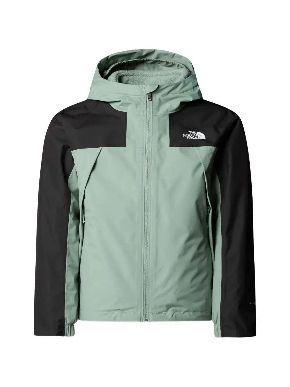 Комплект из двух курток с капюшоном и застежкой-молнией The North Face Kids, зеленый