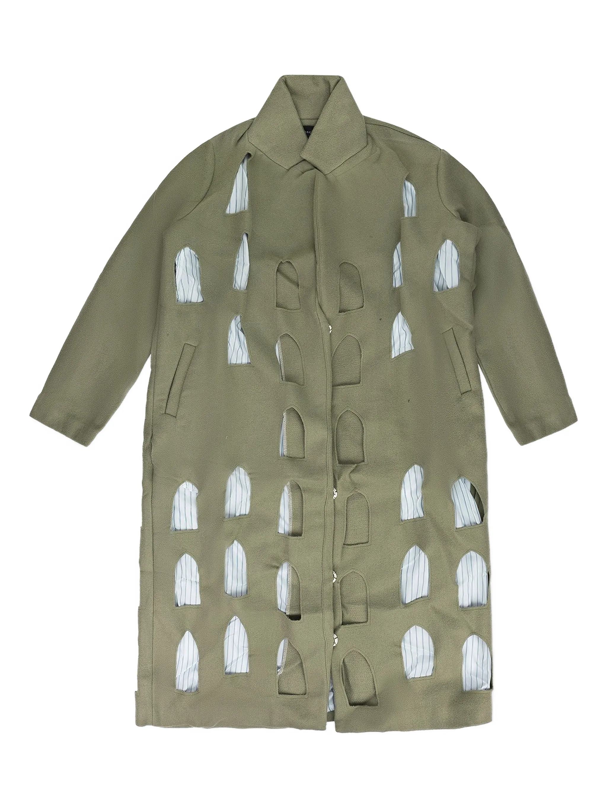 

Пальто с вырезом Who Decides War, зеленый