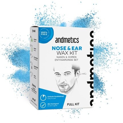 

Набор воска для носа и ушей, 50 г воска, 15 аппликаторов, Andmetics
