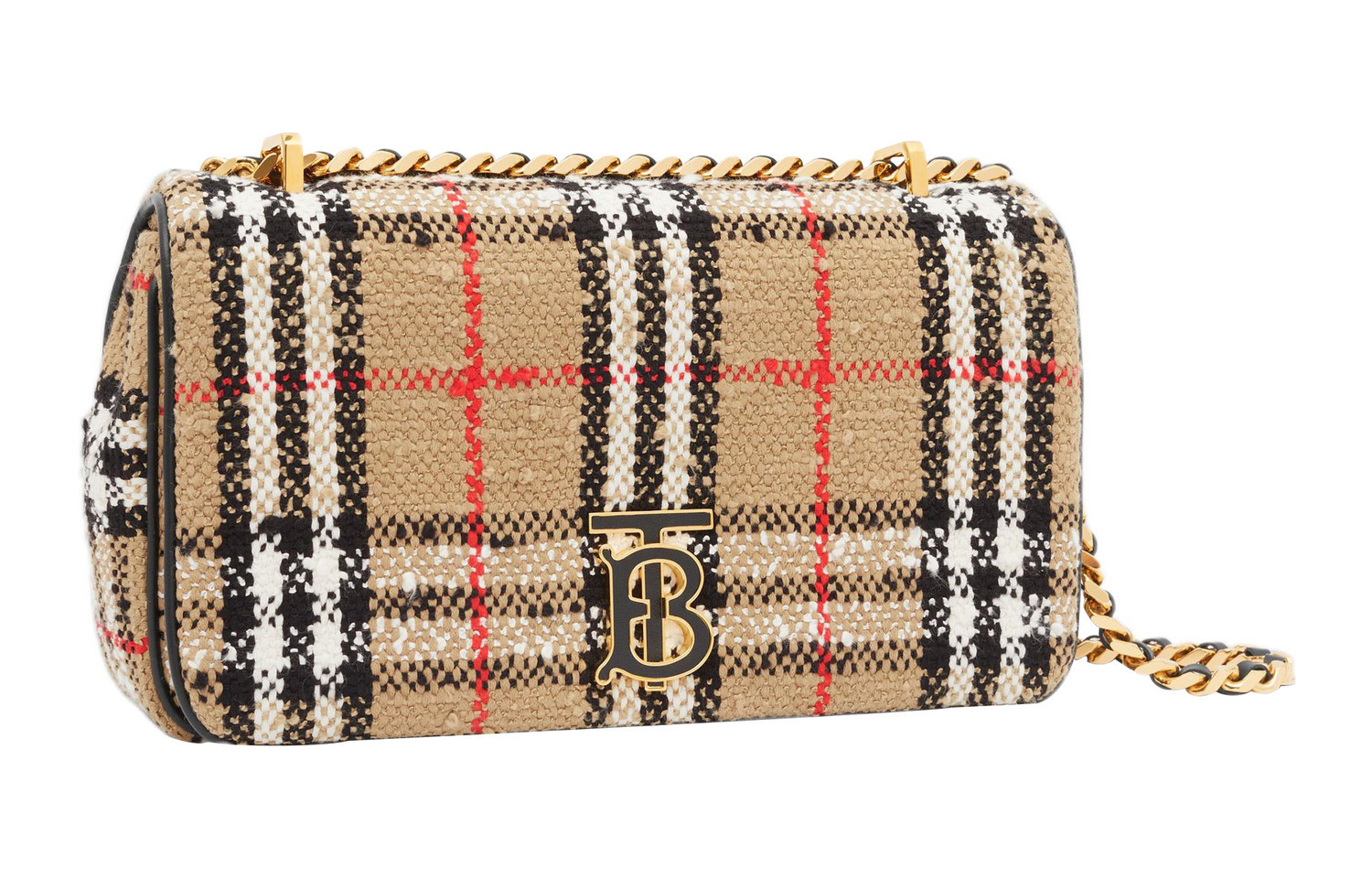 Burberry Сумка Лола Бэг Флорал Твид Женская Коричневая — фото 2
