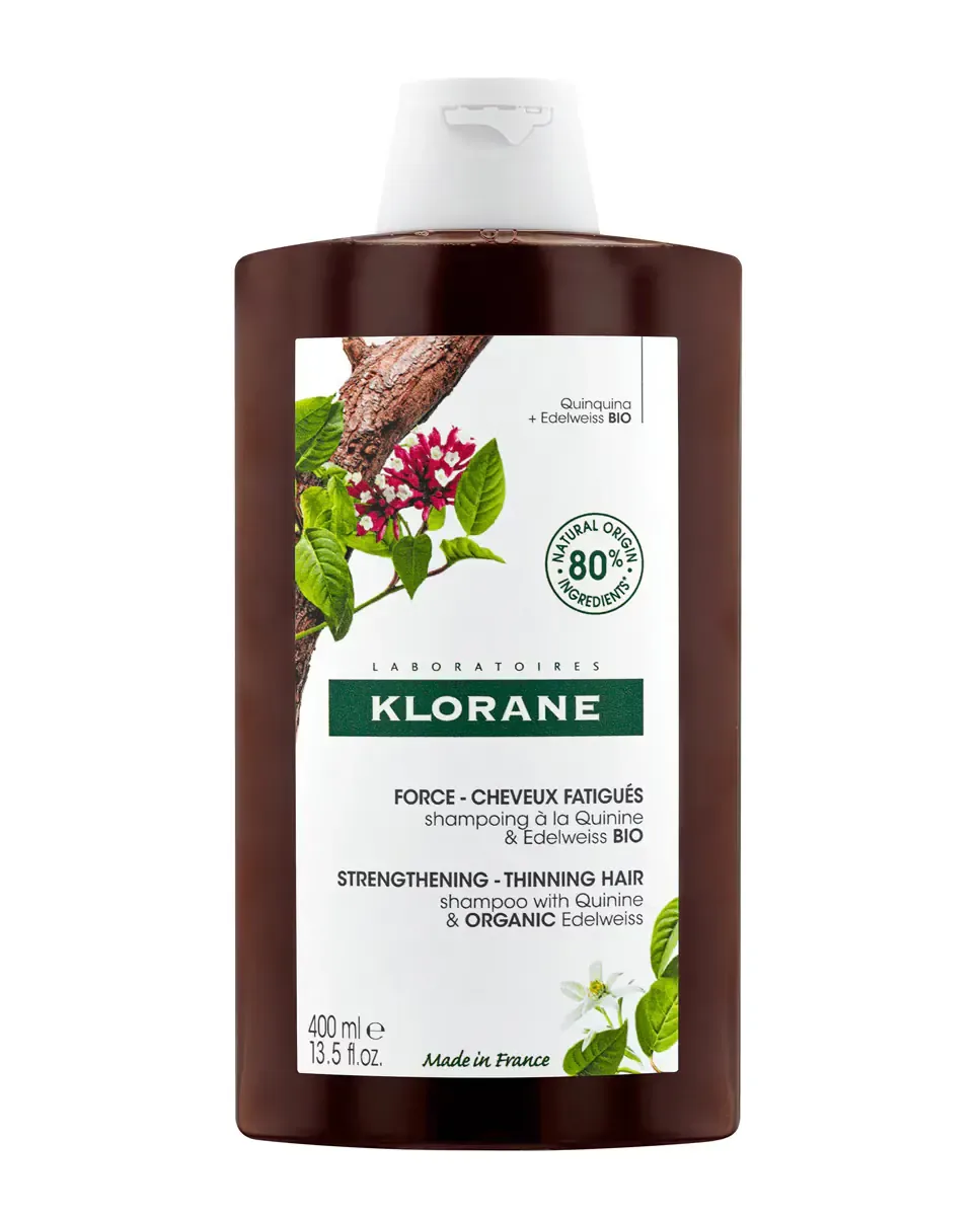 Шампунь с хинином и эдельвейсом Bio 400 мл Klorane