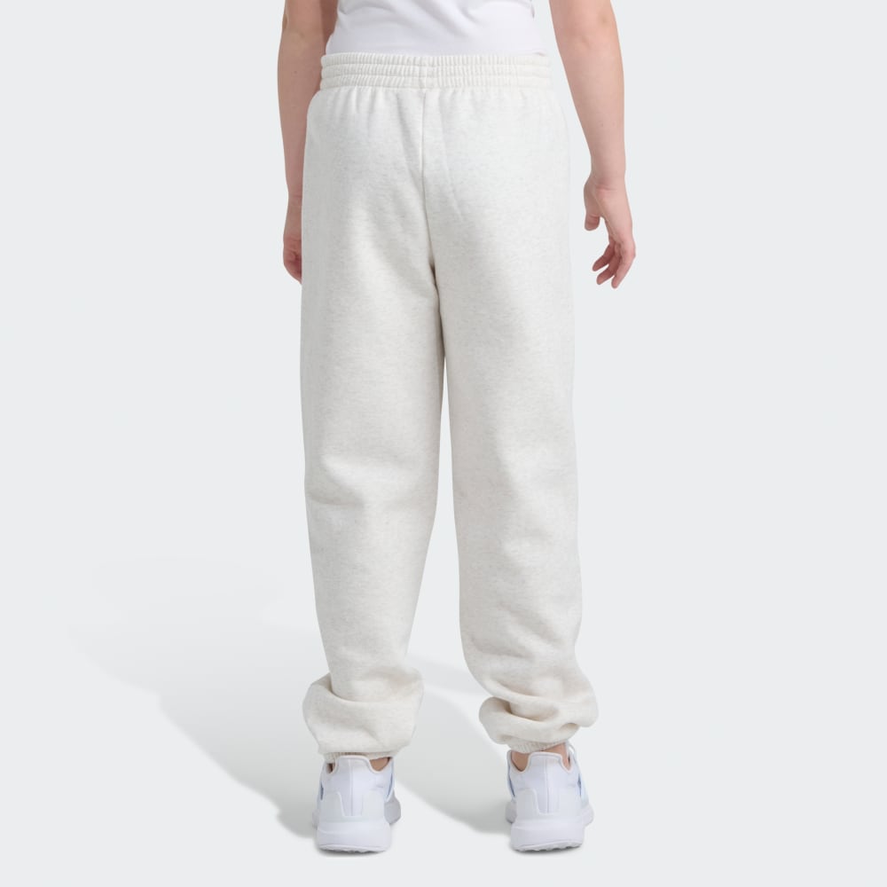 Спортивный костюм Adidas Elastic Waistband Minimal Logo Loose Fleece Heather Jogger, цвет Chalk White Melange — фото 2