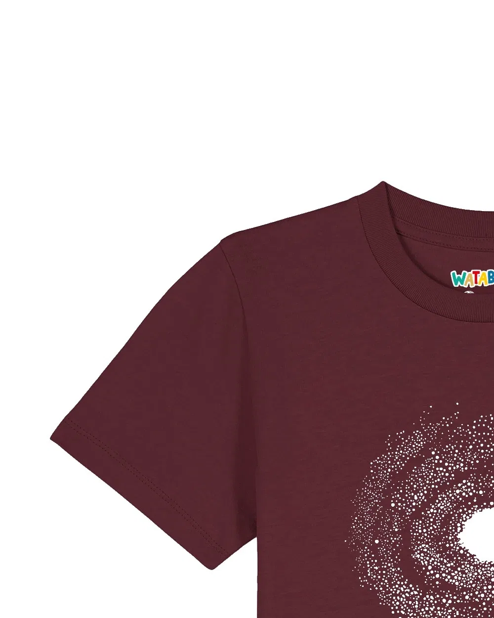 Футболка с круглым вырезом Wat? Apparel, бордовый — фото 3