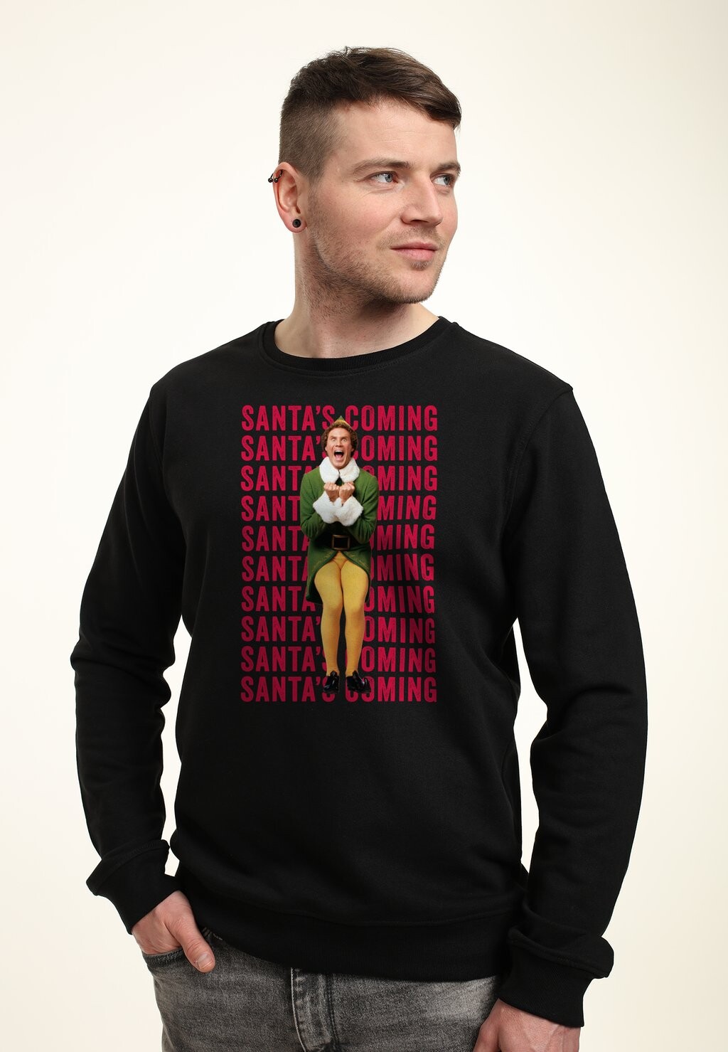 

Толстовка ELF SANTAS COMING Henry Tiger, черный