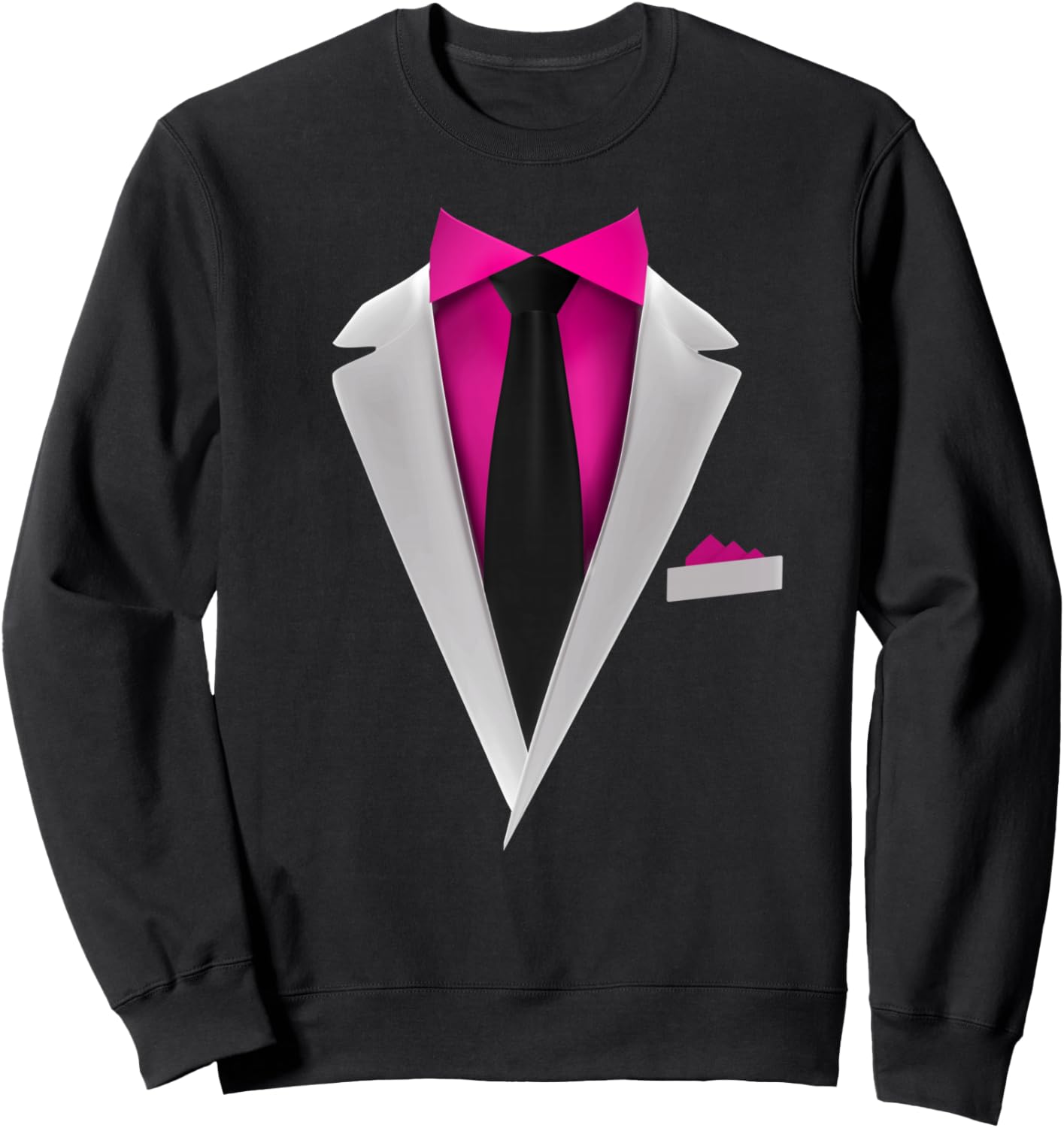 

Смокинг, забавный свадебный галстук, толстовка Tuxedo With Tie Party Shop, черный
