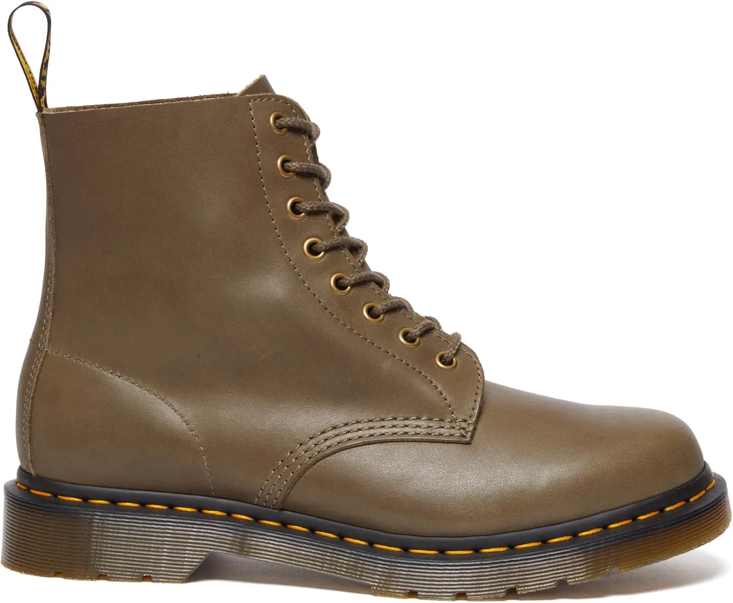 Ботинки Dr. Martens для женщин Maple с молнией и стальным носком для легкой промышленности, оливковый — фото 3