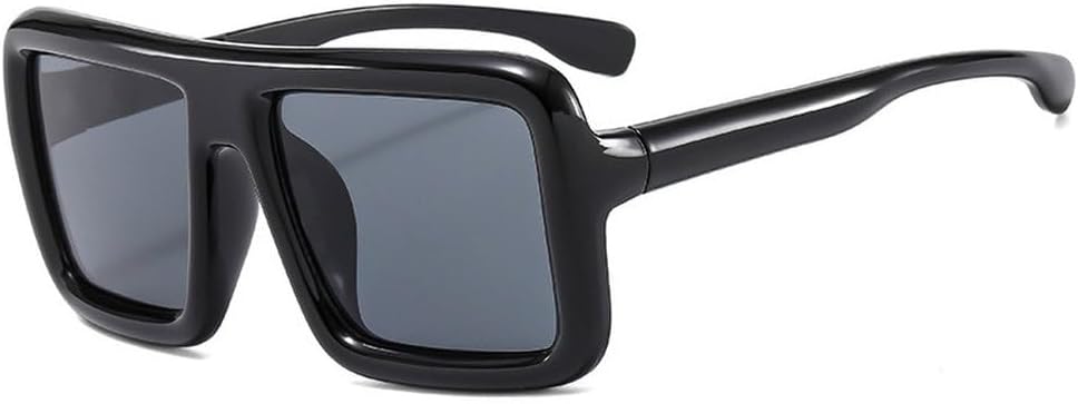 

Модные большие квадратные солнцезащитные очки конфетных цветов для женщин, защита от ультрафиолета UV400, ретро-стиль, панк-стиль, мужские солнцезащитные очки SKFGNX, Black Gray