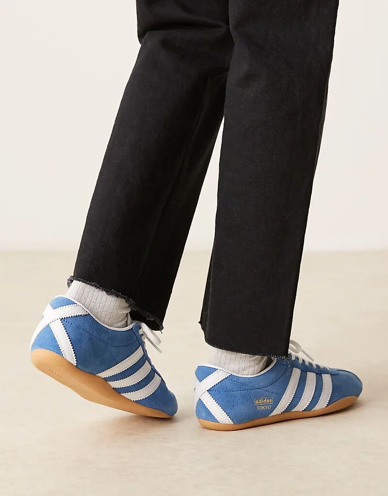 Кроссовки adidas Originals Tokyo синего и белого цвета — фото 3