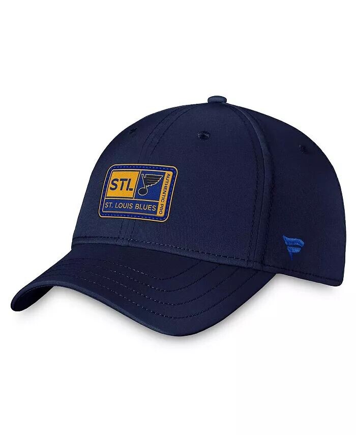 

Мужская темно-синяя шапка St. Louis Blues Authentic Pro Training Camp Flex Fanatics