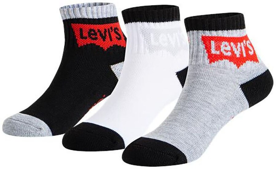 

Носки LEVI'S , цвет mottled grey/Black/White