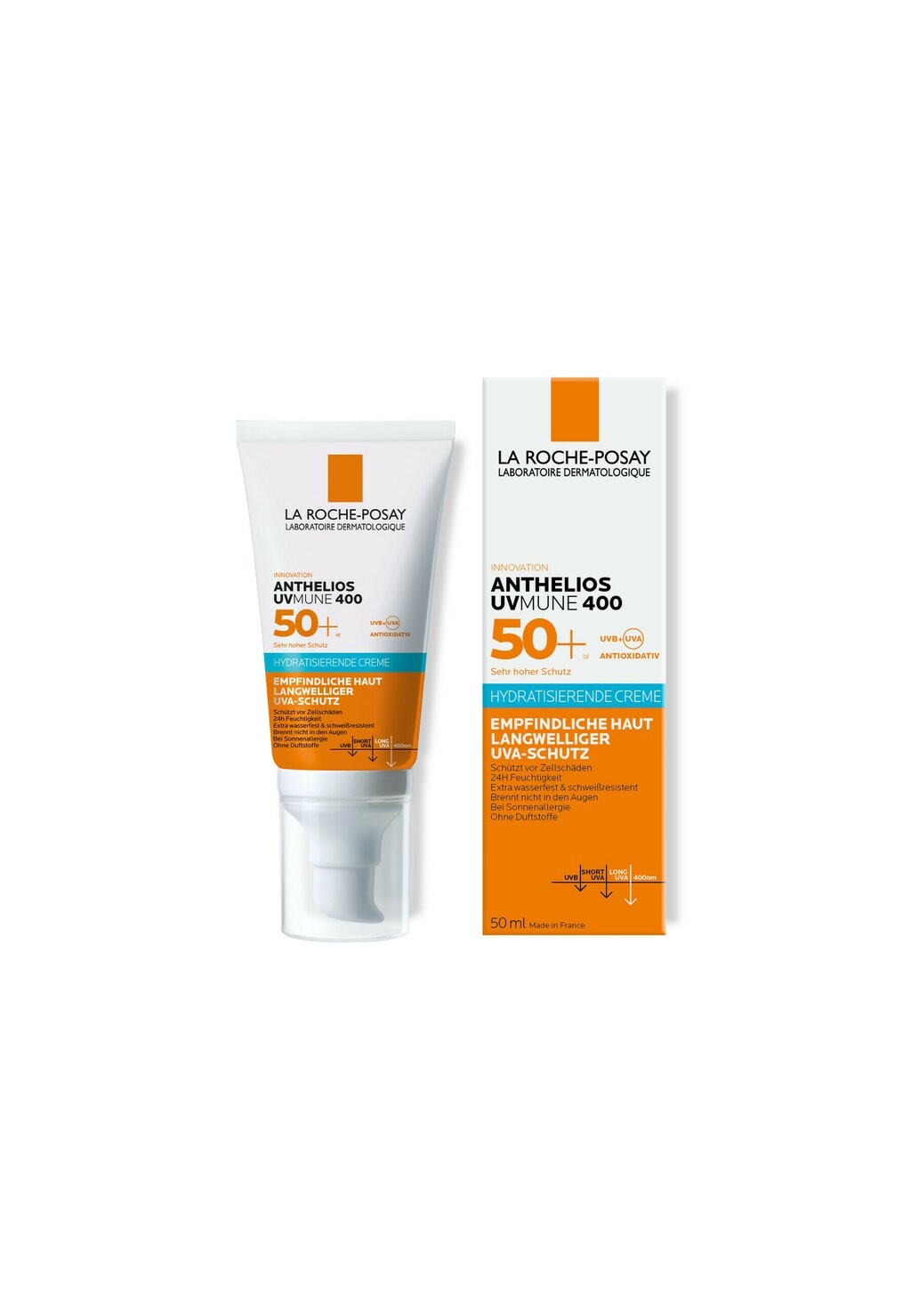 Защита от солнца LA ROCHE-POSAY SUN CARE ANTHELIOS HYDRATISIERENDE CREME UVMUNE 4 — фото 2