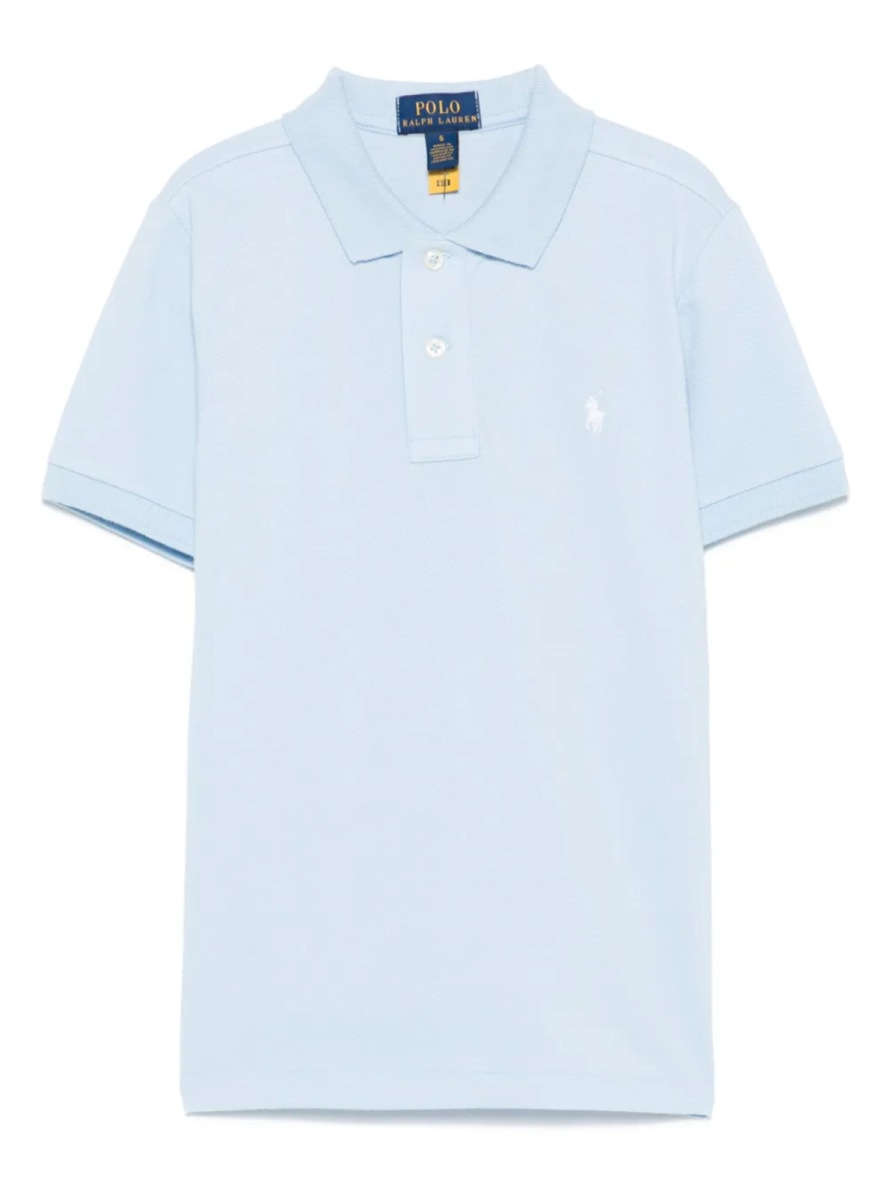 

Рубашка-поло POLO RALPH LAUREN KIDS Polo Pony-embroidered polo shirt, синий
