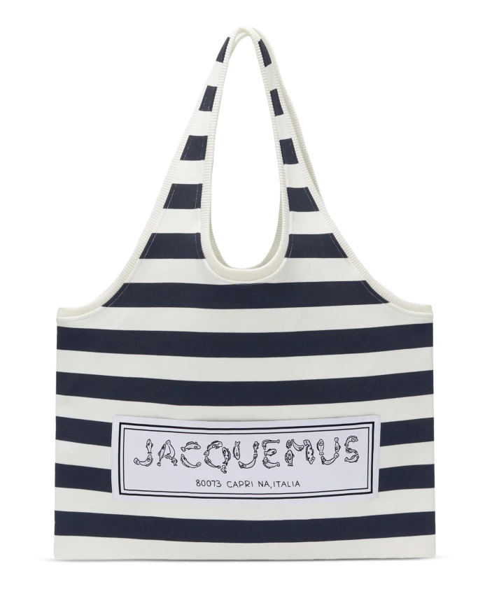 

Роскошная сумка тоут в полоску Jacquemus, мультиколор