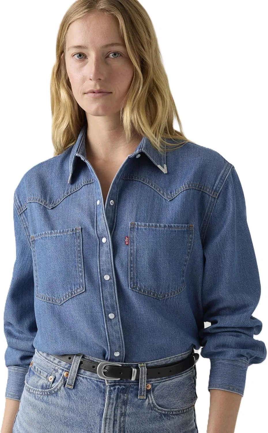 Джинсовая рубашка, western, Teodora, Levi's, разноцветная