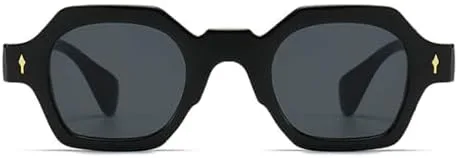 

Солнцезащитные очки Polygon Retro для женщин, модные, с заклепками, зеркальные, с защитой от УФ-излучения UV400, цвет C4Tea, один размер MTZJH, One Color