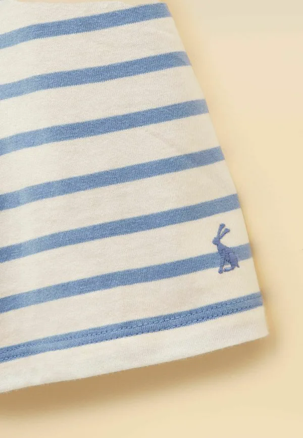Футболка astra с аппликационным принтом, стандартного кроя. Joules, White & Blue Striped Horse — фото 4
