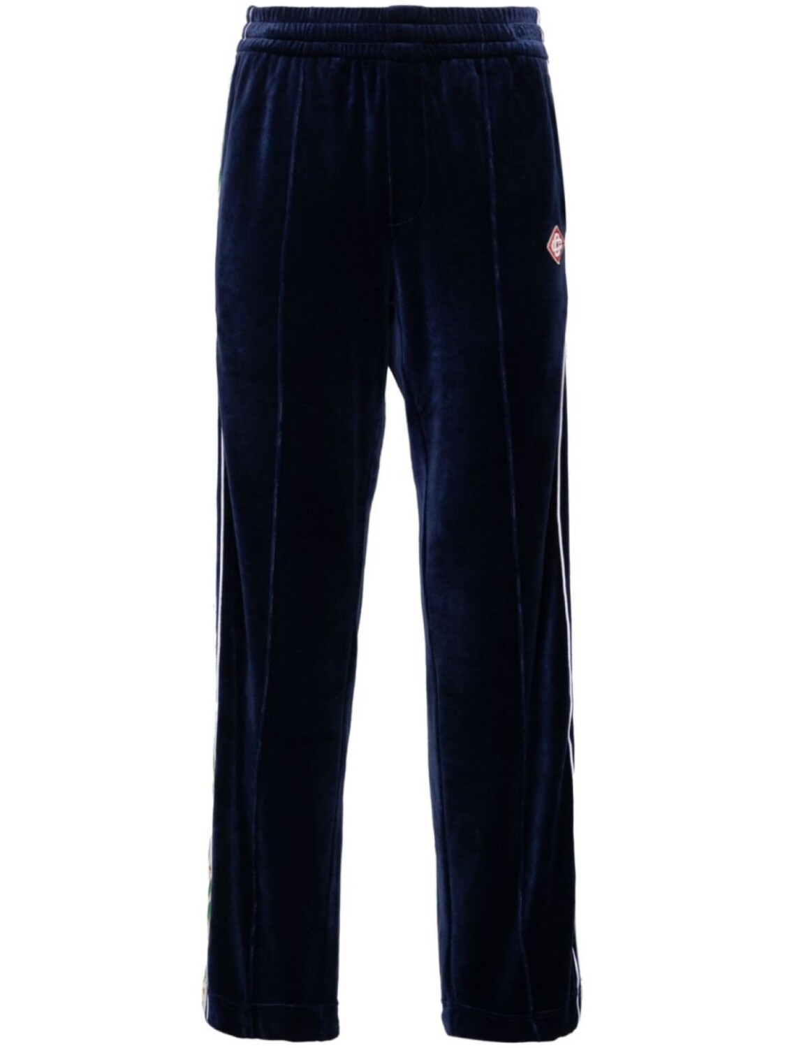 

Casablanca бархатные спортивные брюки Heart Monogram, синий