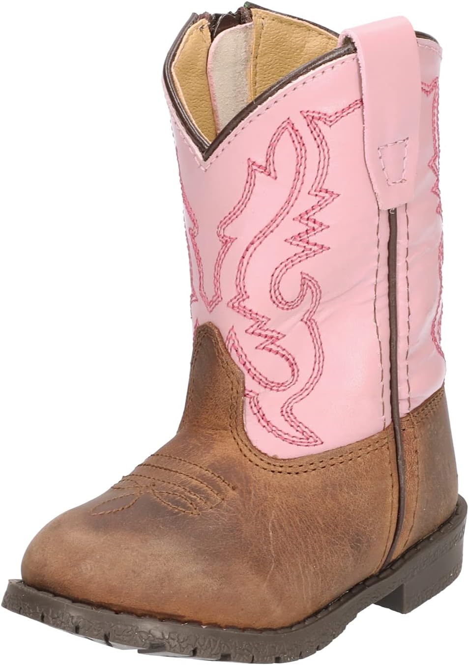 Ботинки Smoky Mountain Boots унисекс-детские Hopalong Western Boots, розовый/коричневый — фото 3