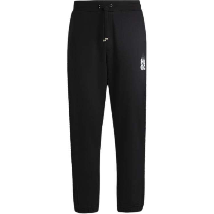 

Хлопковые спортивные брюки с копченым логотипом Hugo HUGO BOSS, черный