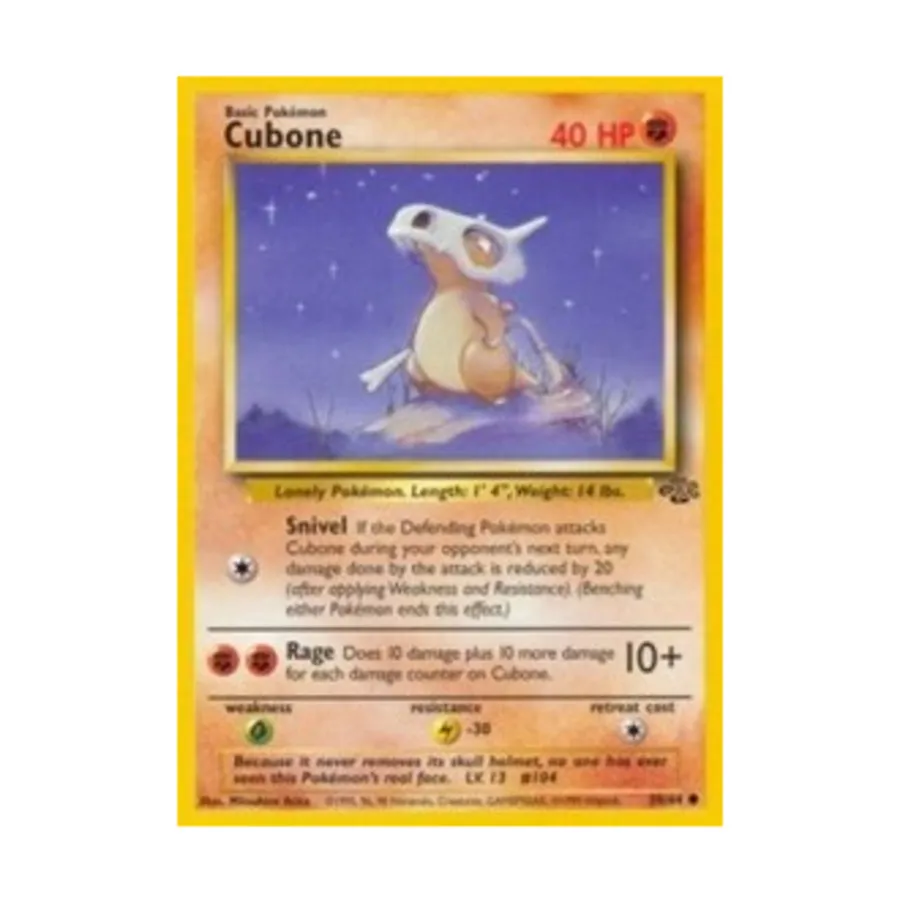 

CCG Кубоне (К) #50, Pokemon - Jungle - Singles
