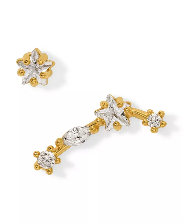 

Серьги-Гвоздики в форме созвездия из искусственного кубического циркония Girls Crew, pisces