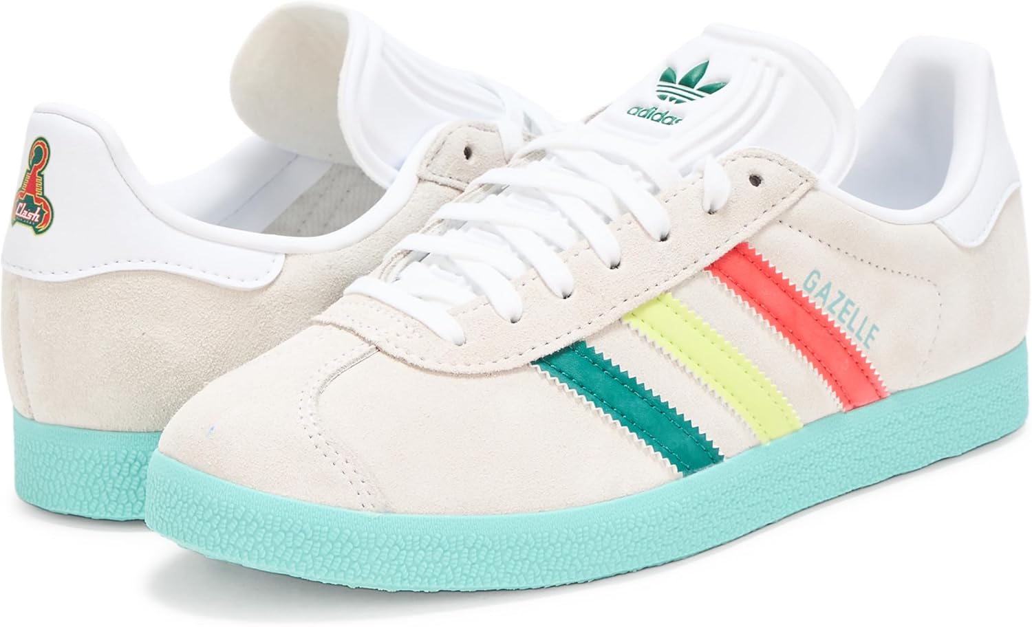 Мужские кроссовки adidas San Jose Earthquakes Gazelle, белый/зеленый — фото 3