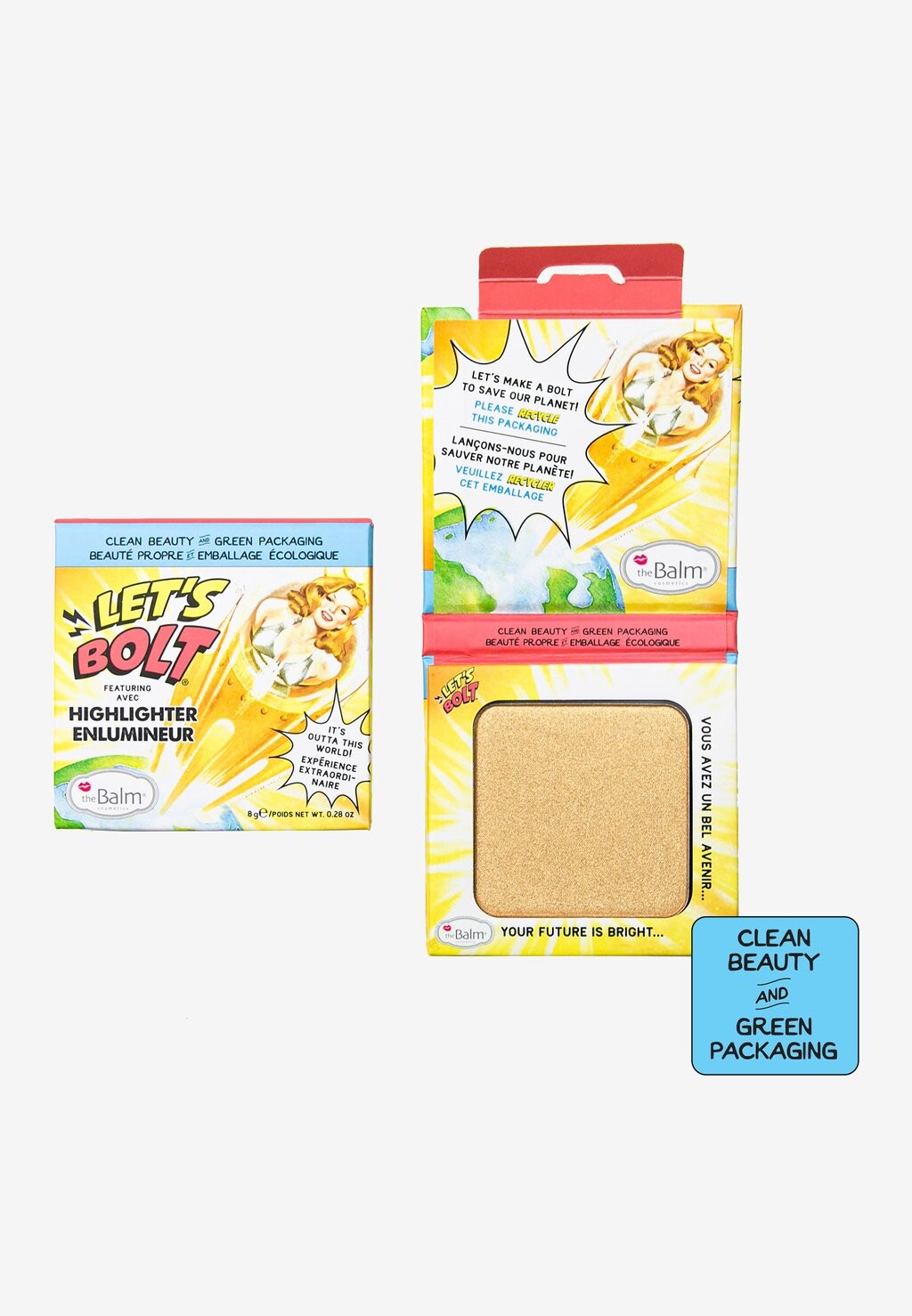 

Хайлайтер LETS BOLT HIGHLIGHTER the Balm, цвет gold