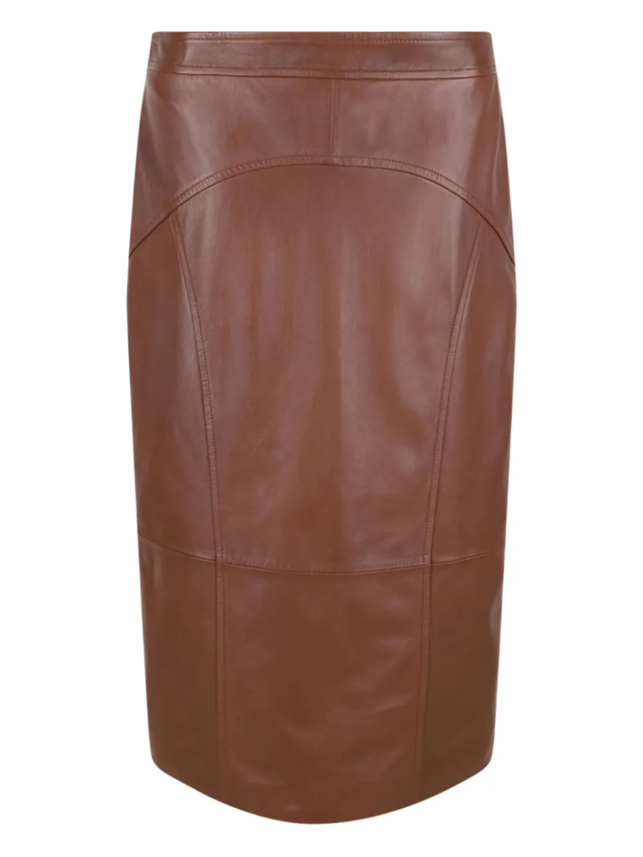 

Max Mara юбка миди со вставками, коричневый