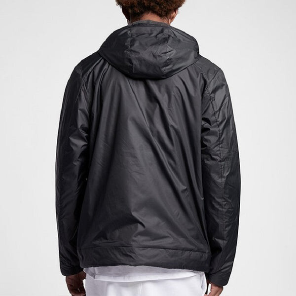 Куртка casual sports stay warm hooded padded jacket black Nike, черный — фото 4