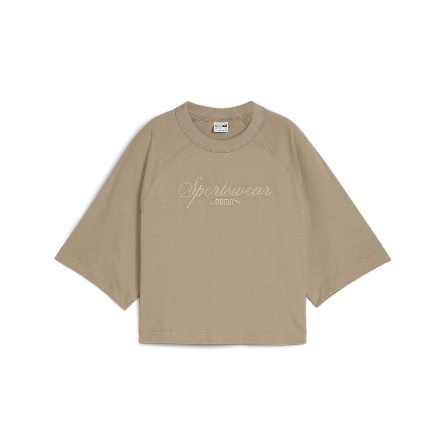 

Топ оверсайз PUMA Oversized Shirt, бежевый