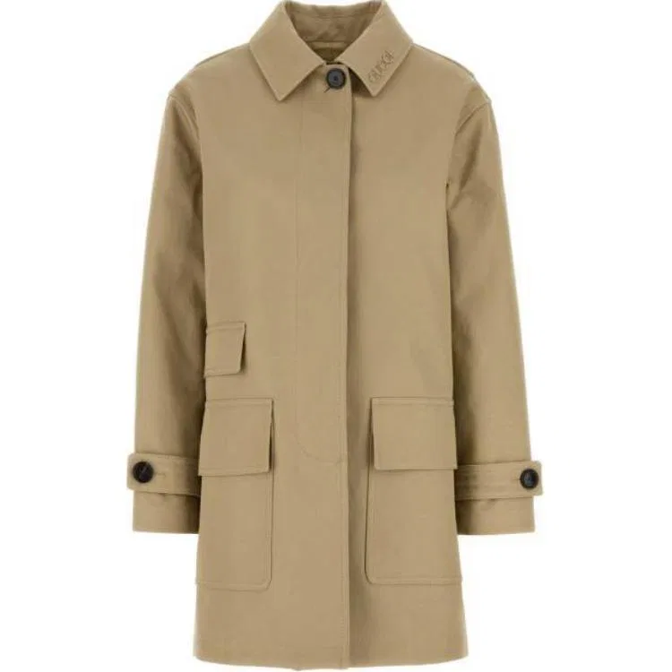 Пальто GUCCI Heavy Drill, премиальное качество, бежевый