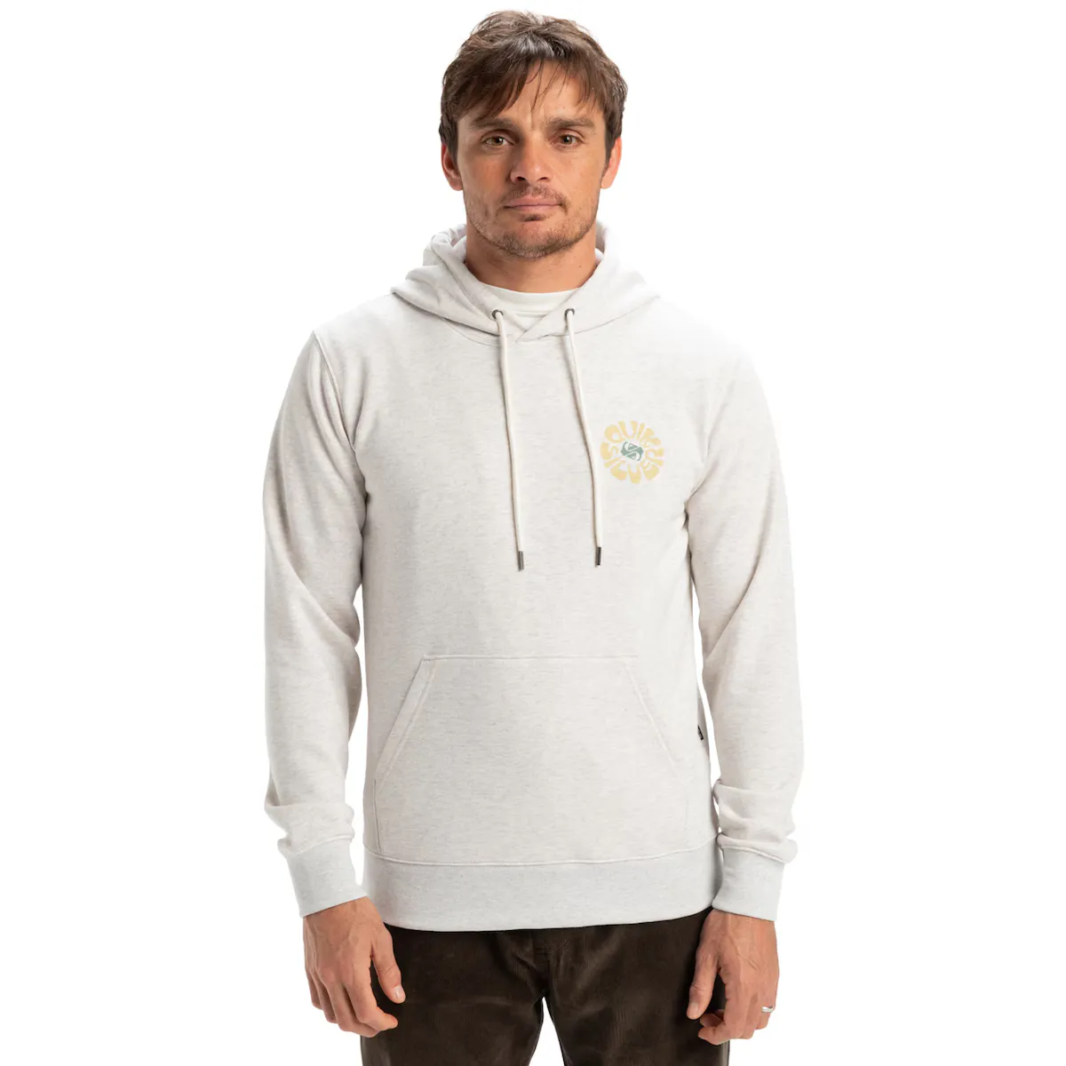 

Мужская толстовка с принтом Quiksilver, серый
