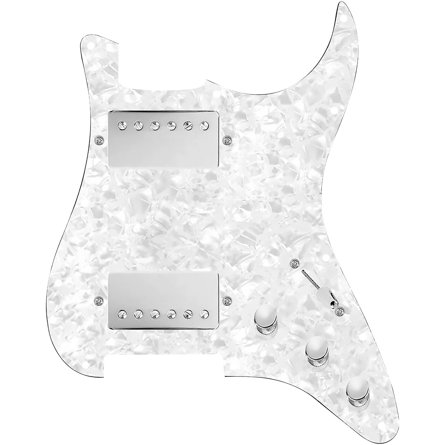 

920d Custom HH Loaded Pickguard для страт с никелевыми хамбакерами Smoothie и жгутом проводов S3W-HH White Pearl