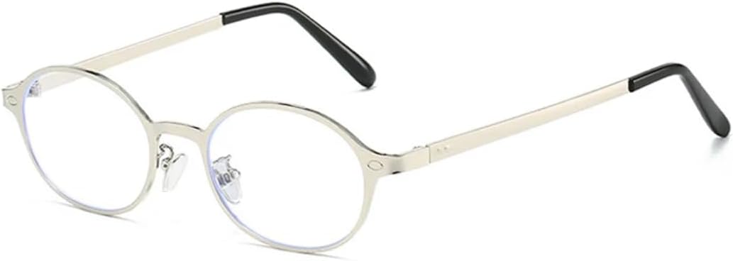 

Винтажные классические женские солнцезащитные очки в маленькой овальной металлической оправе с заклепками, мужские панк-очки с защитой от УФ-излучения UV400 TVTBBVV, Silver Clear