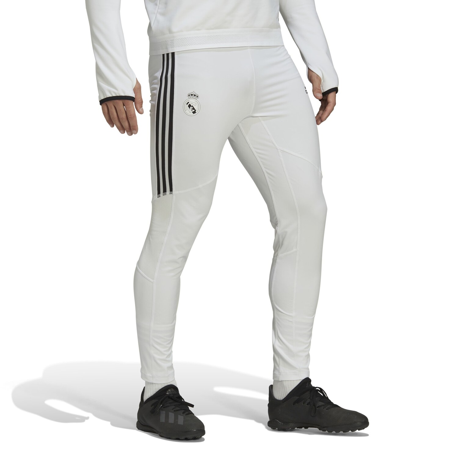 Трикотажные спортивные штаны Real Madrid мужские белые Adidas, белый — фото 2