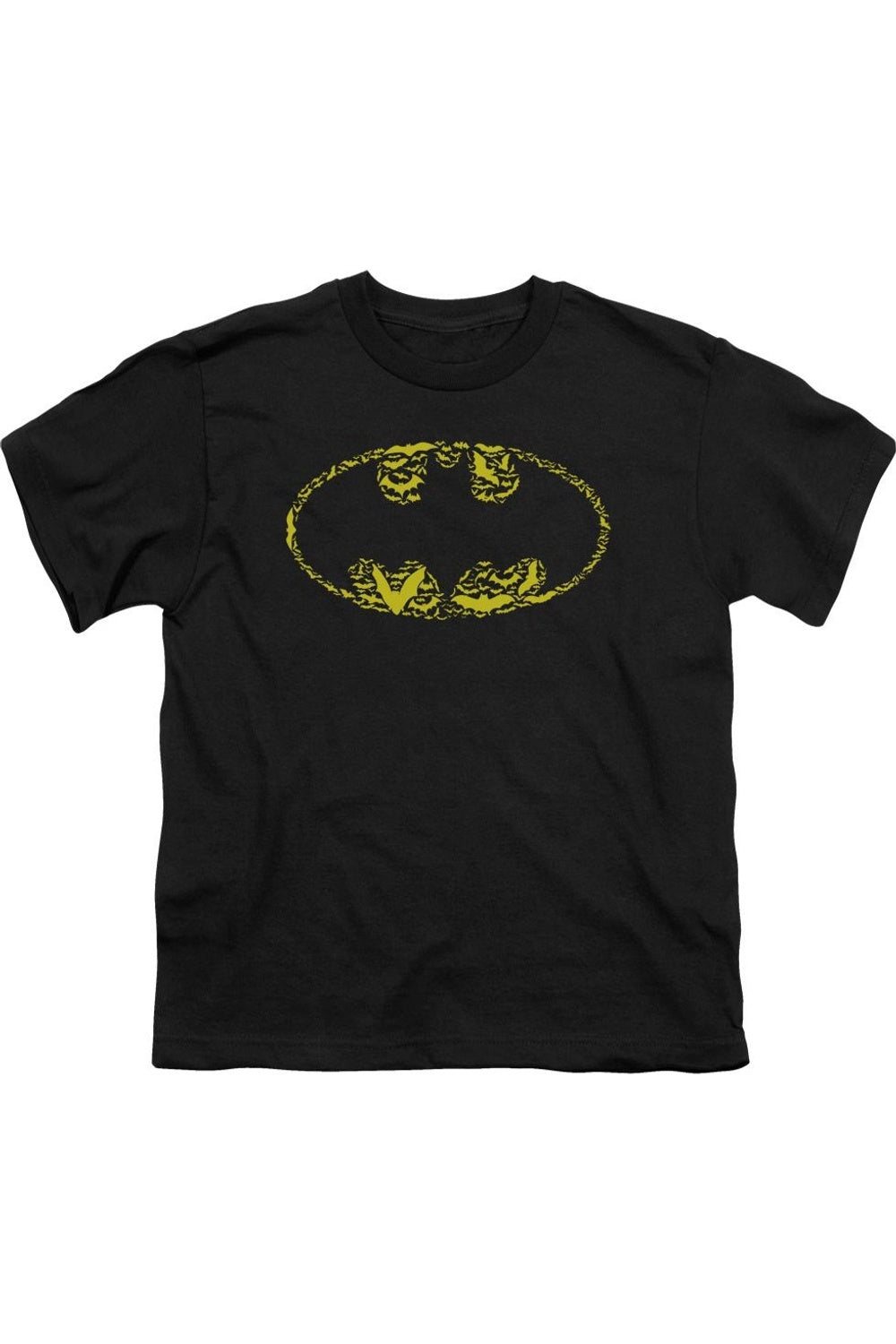 

Футболка с коротким рукавом для детей Batman с летучими мышами Gildan, черный