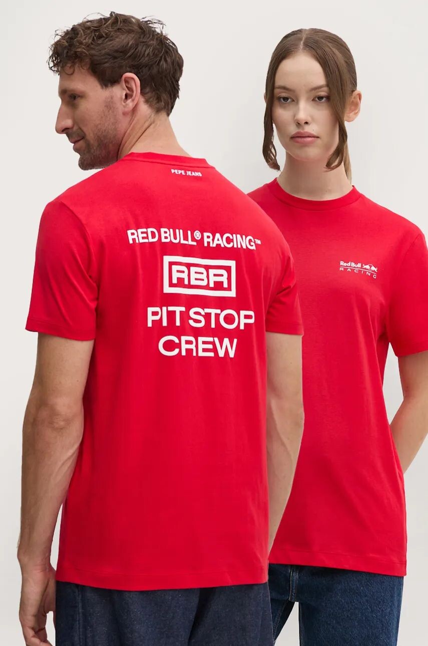 

Хлопковая футболка Red Bull Racing x Pepe Jeans Red Bull Racing x Pepe Jeans, красный