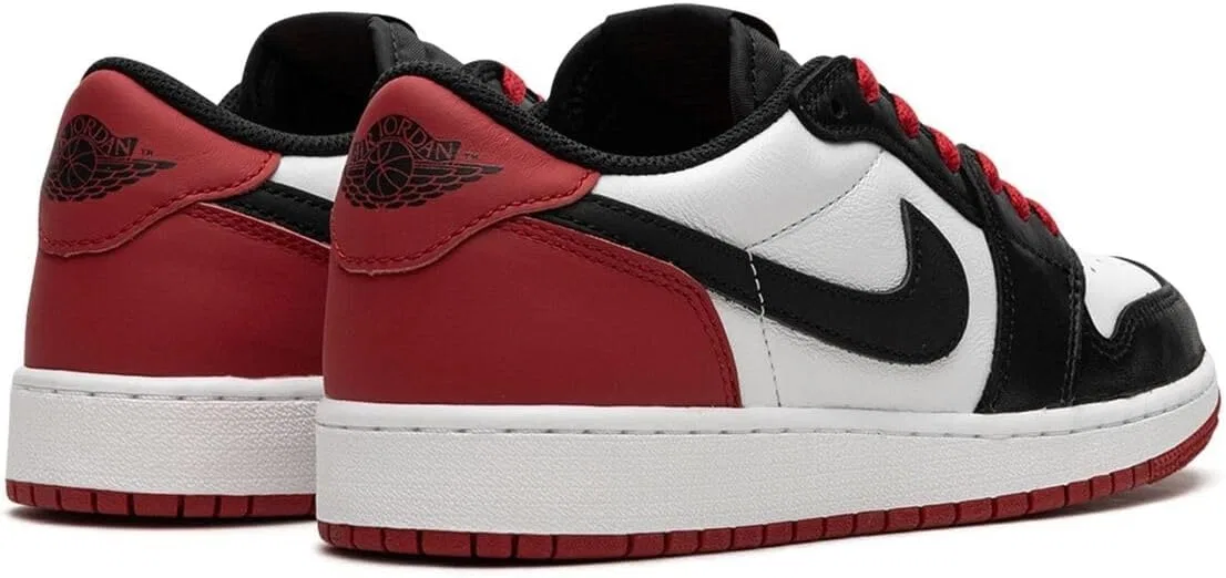 Кроссовки Air Jordan 1 Low, Nike, White/Black-Varsity Red — фото 3