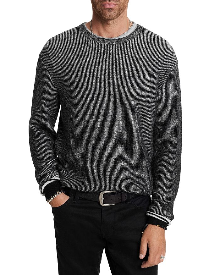 

Свитер Tomar Regular Fit в рубчик John Varvatos, черный