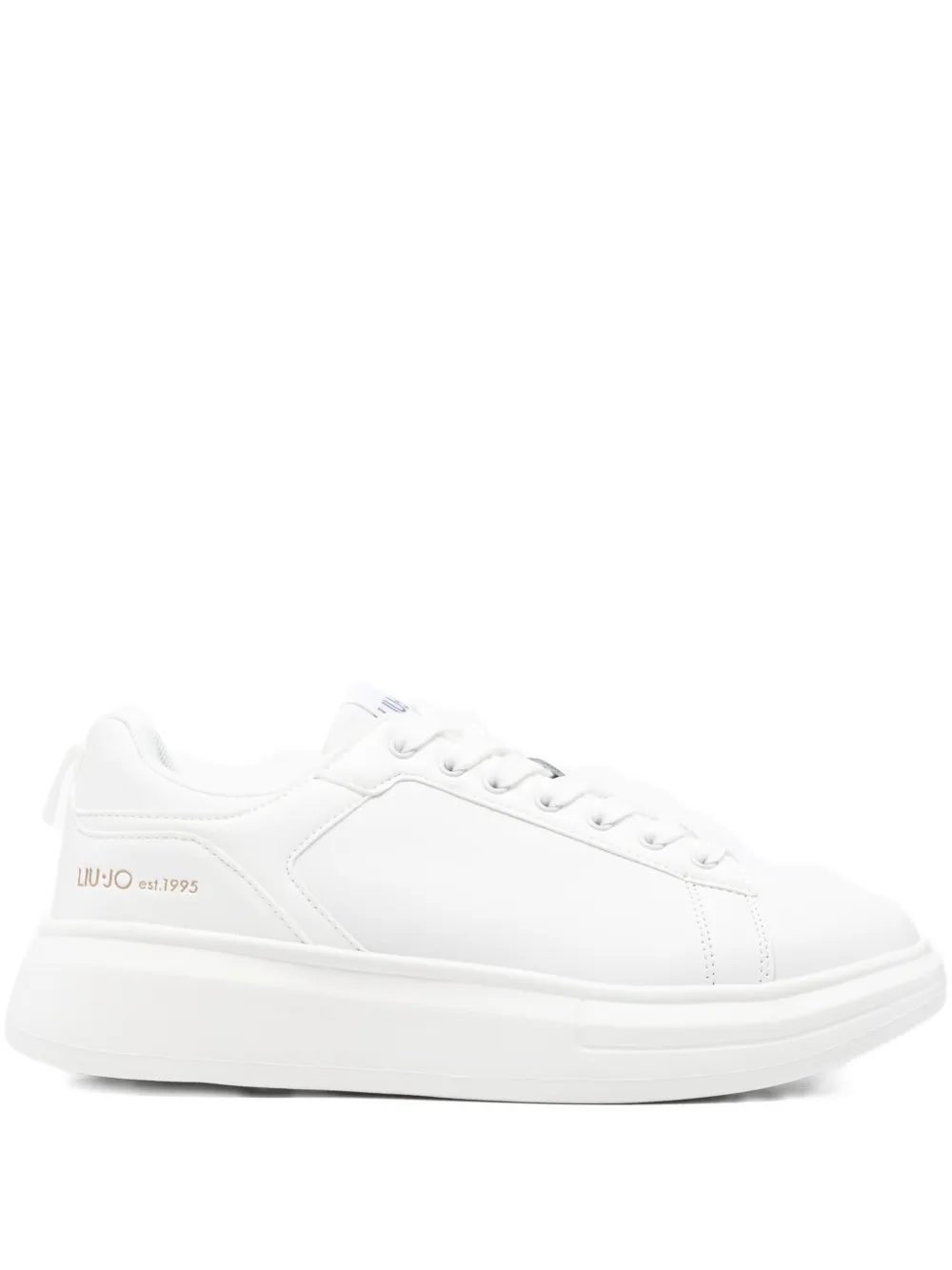 

Кожаные кроссовки на платформе LIU JO, белый