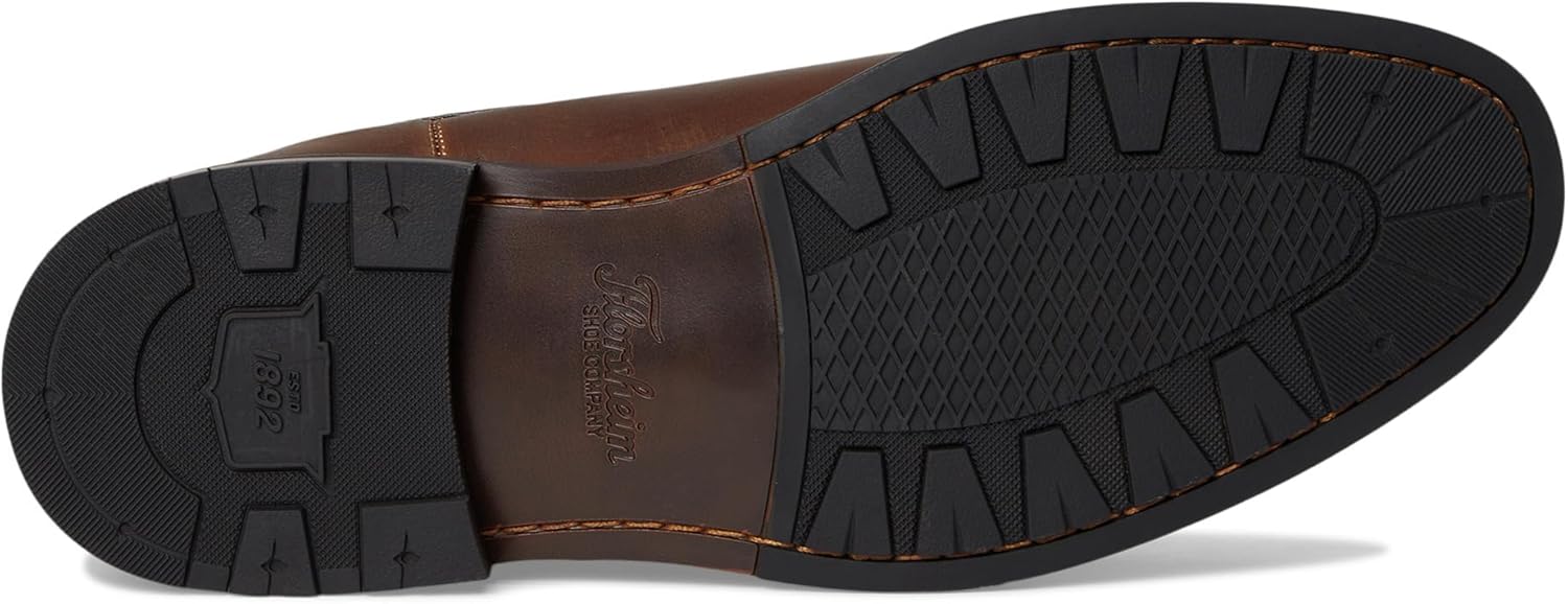 Мужские ботинки Florsheim Anthem с эластичными вставками и цельным носком, Brown Crazy Horse — фото 3