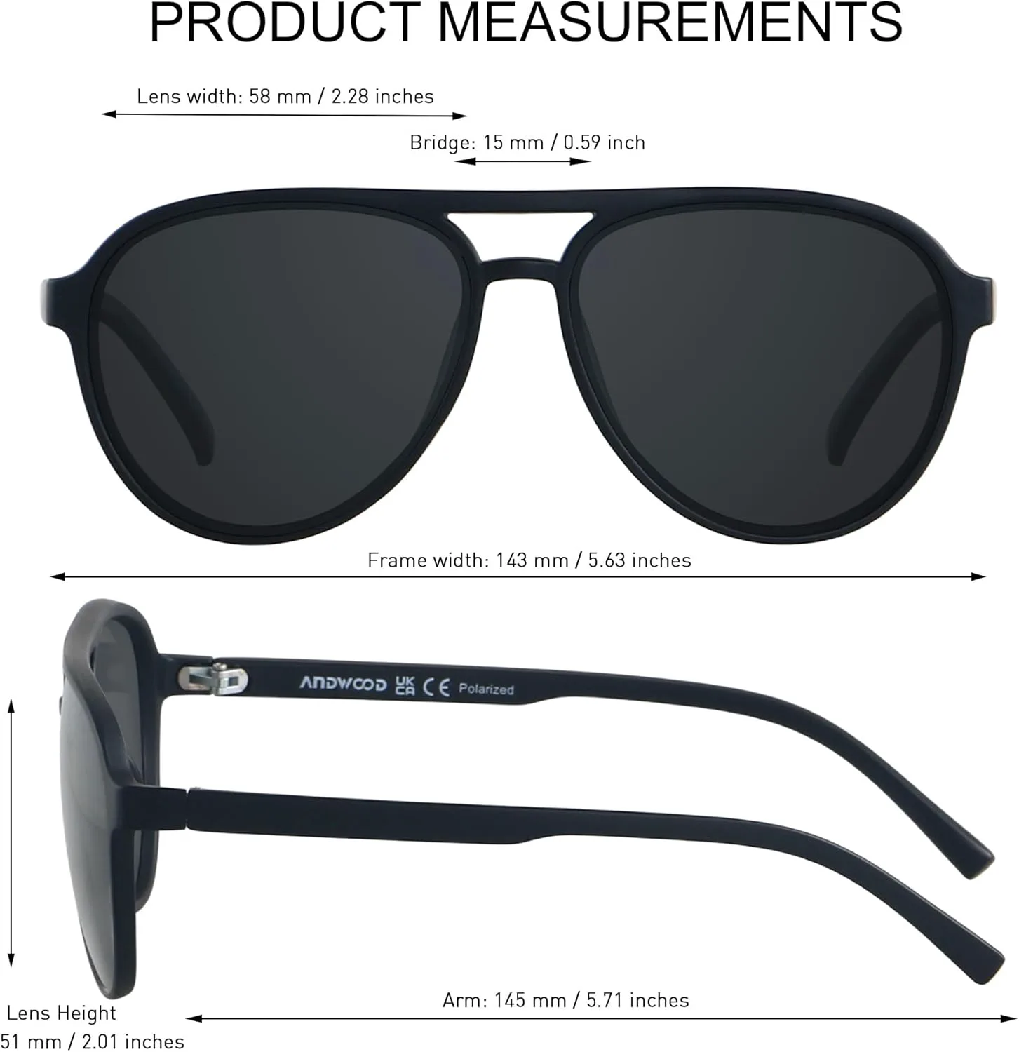 

Солнцезащитные очки-авиаторы ANDWOOD в стиле ретро с поляризацией для женщин и мужчин, классические, винтажные, квадратные, в стиле 70-х, (3pack) Black + Green + Blue