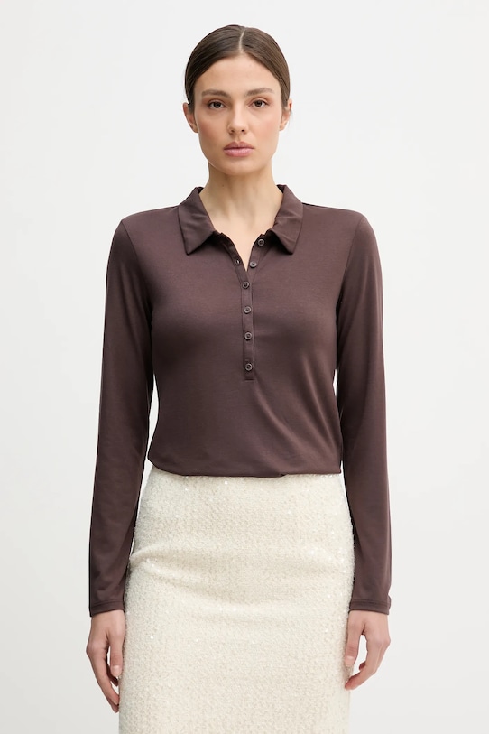 

Лонгслив United Colors of Benetton, коричневый