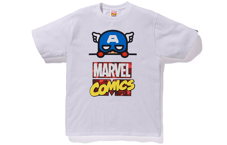 

Marvel X BAPE Marvel Футболка унисекс A Bathing Ape