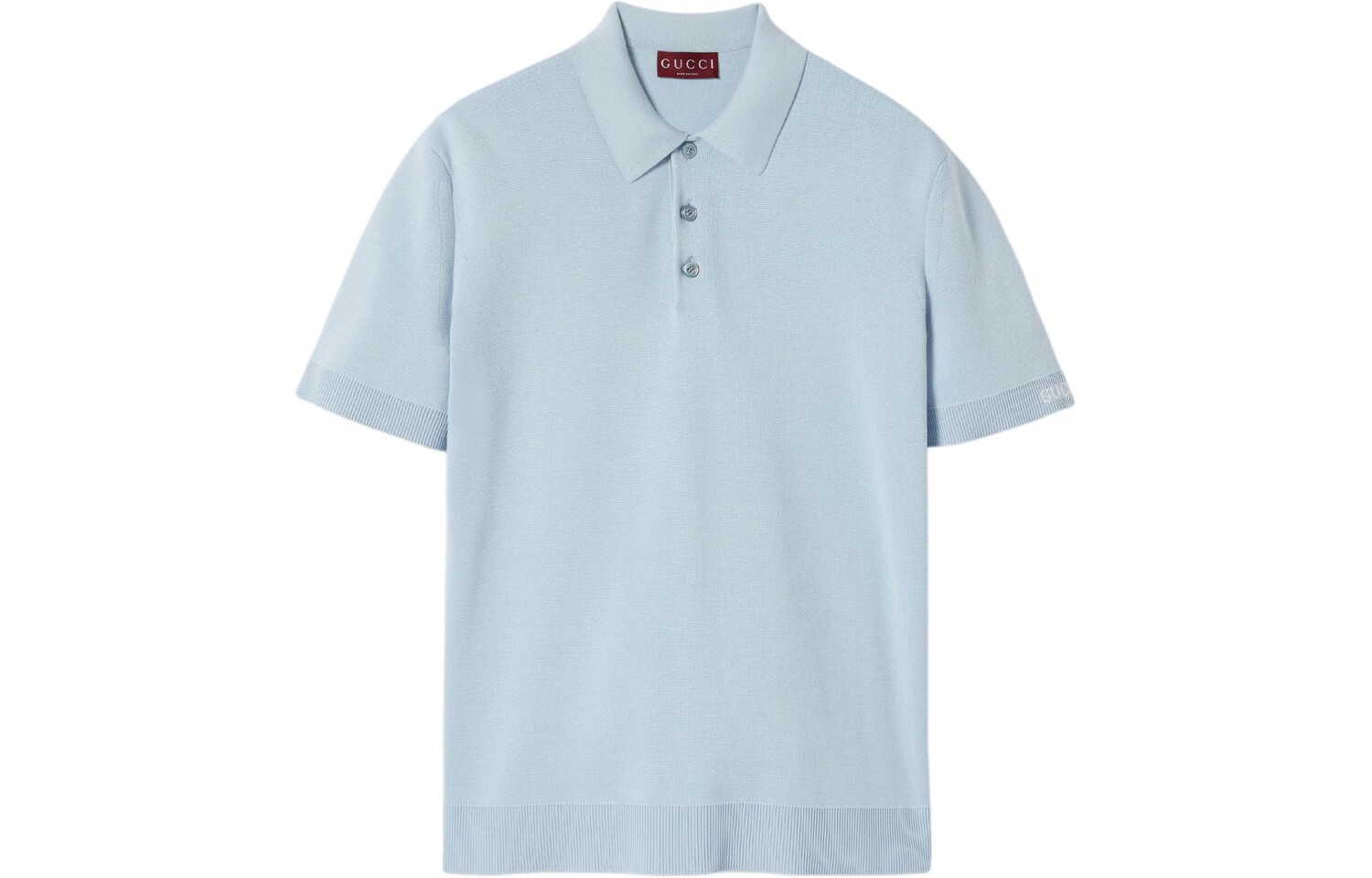 

Рубашка поло мужская светло-синяя Gucci, светло-голубой