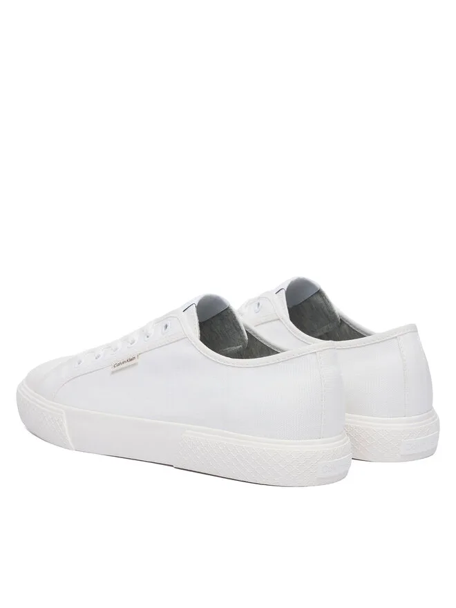 Calvin Klein Тканевые кроссовки Vulc Laceup CV HM0HM02121 белые — фото 3