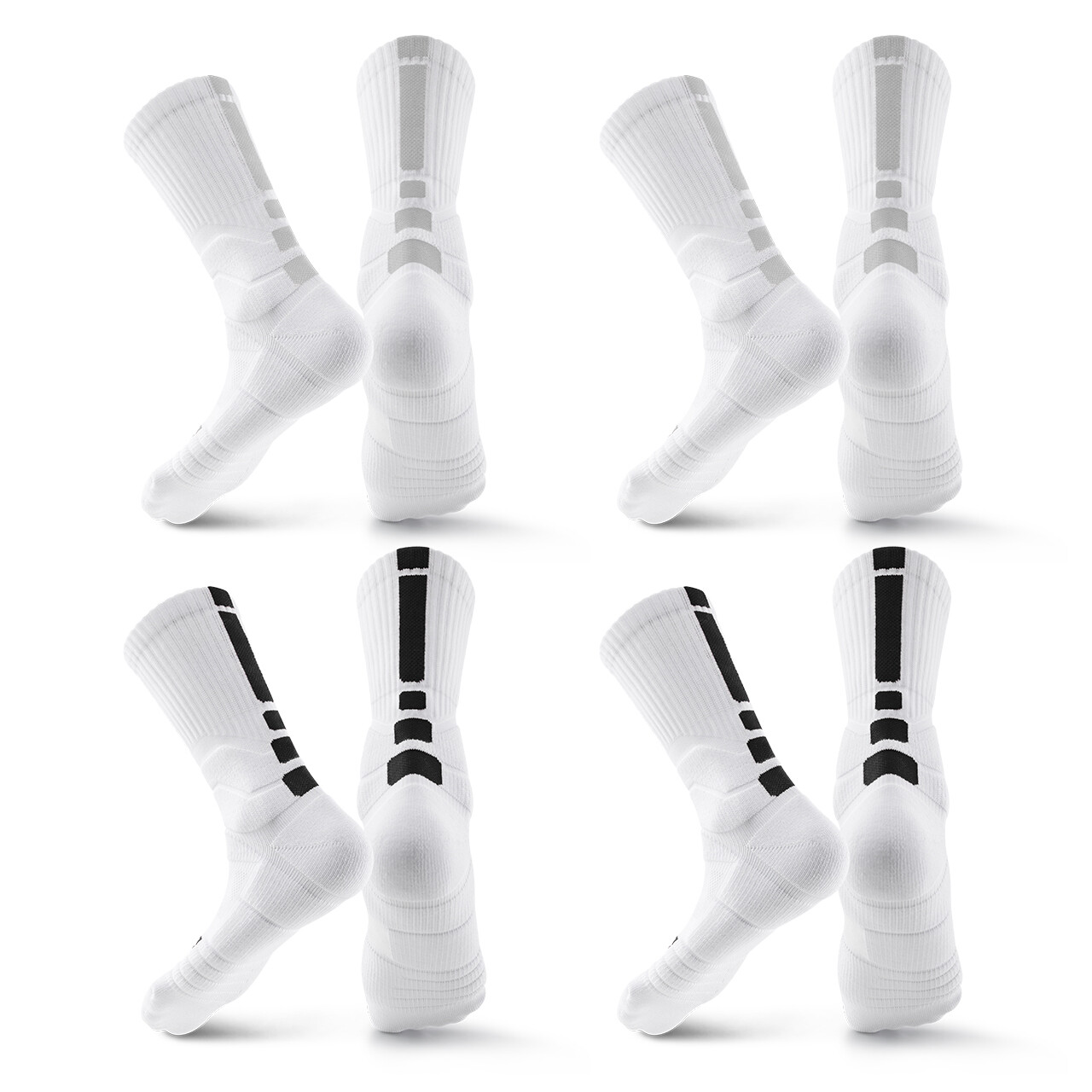 

Мужские баскетбольные носки Itb Hydrogen Blue, 4 пары (ярко-бело-красный *2 + океанский синий *2)