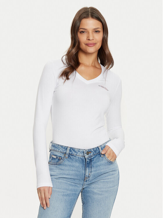 

Узкая блузка Guess Jeans, белый