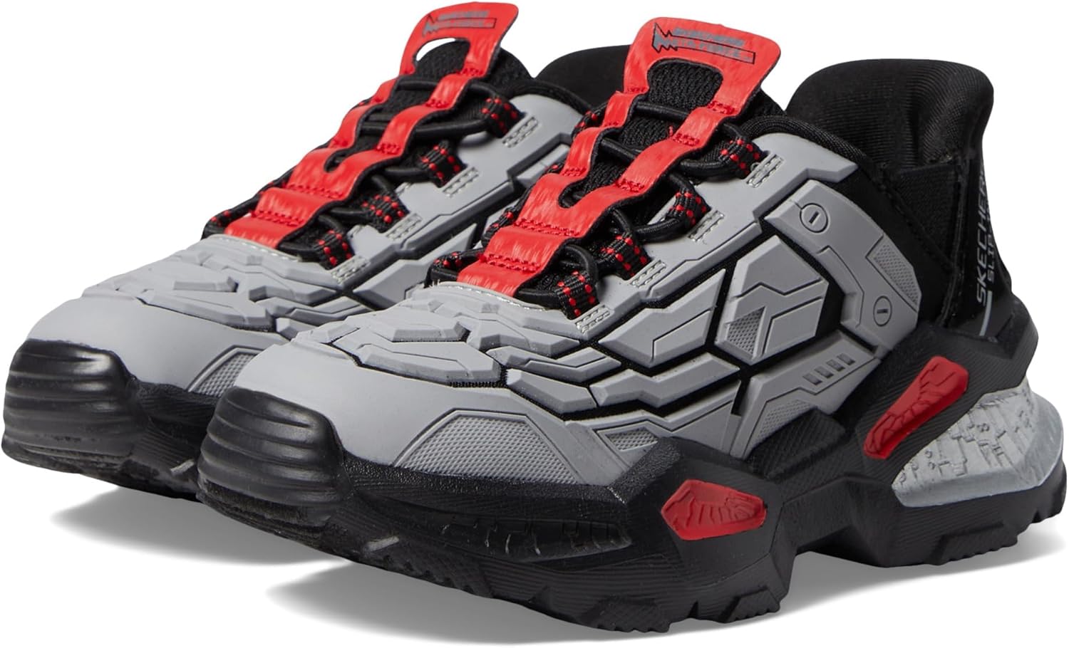 Кроссовки Skechers Unisex-Child Skech-Bots - Orbitron, черный/серый — фото 2