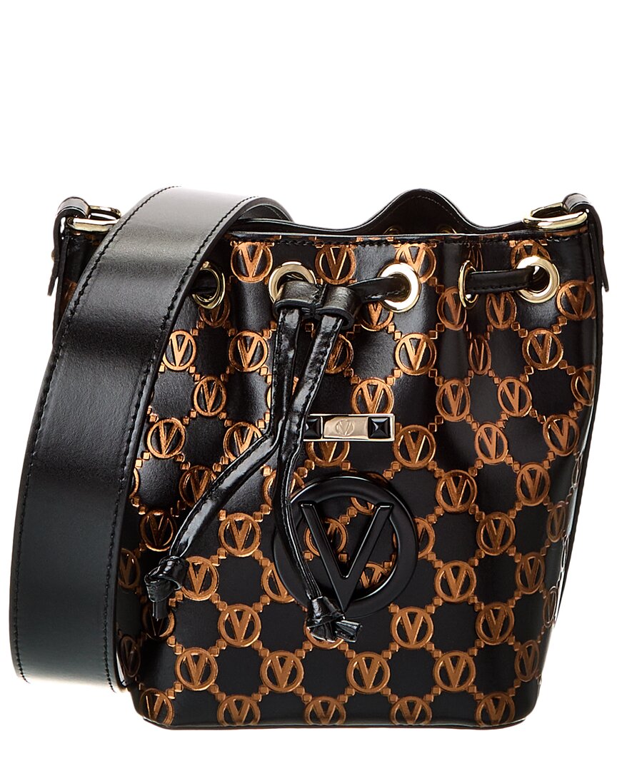 

Кожаная сумка-ведро Valentino by Mario Valentino Jules Monogram, черный